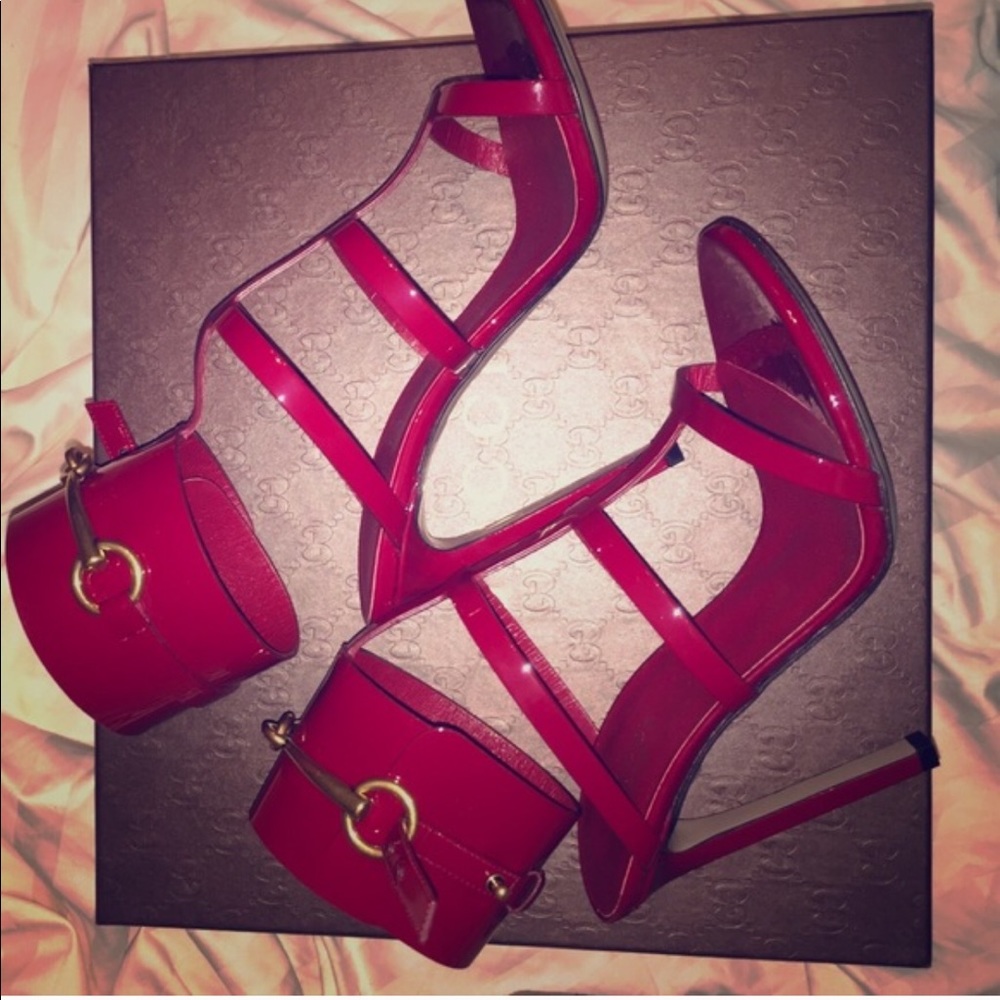 Raspberry Candy Gucci Heels